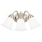 Westinghouse Westinghouse 3-Light Brushed Nickel White Wall Sconce 66497 - alternate 1